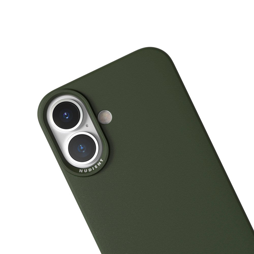 iPhone 16 Nudient Thin Case Bagside Cover - MagSafe Kompatibel - Pine Green