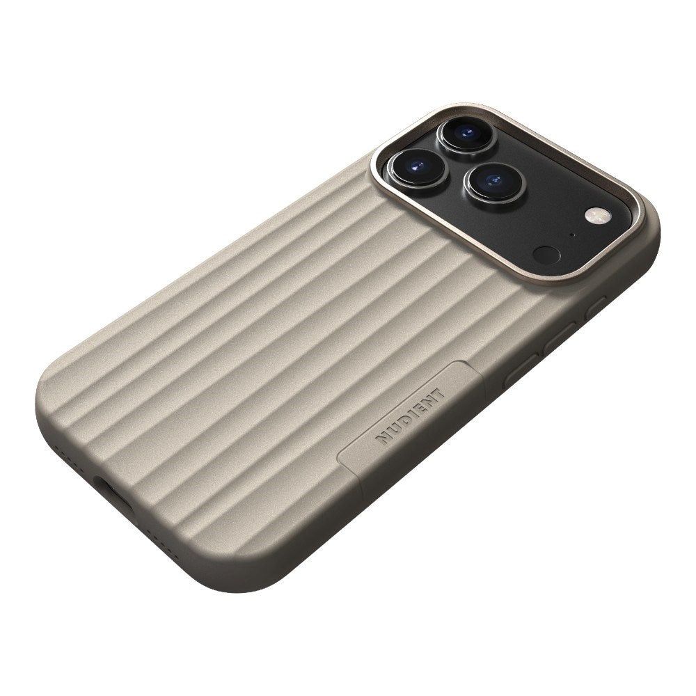 iPhone 18 Pro / 17 Pro Nudient Bold Case Mobilcover - MagSafe Kompatibel - Linen Beige