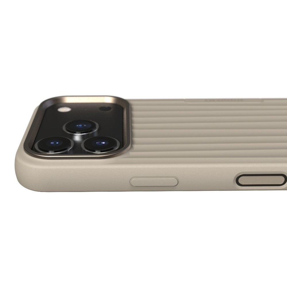 iPhone 18 Pro / 17 Pro Nudient Bold Case Mobilcover - MagSafe Kompatibel - Linen Beige