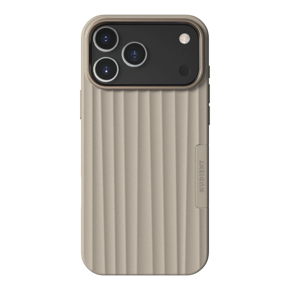 iPhone 18 Pro Max / 17 Pro Max Nudient Bold Case Mobilcover - MagSafe Kompatibel - Linen Beige