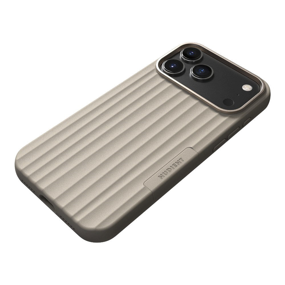 iPhone 18 Pro Max / 17 Pro Max Nudient Bold Case Mobilcover - MagSafe Kompatibel - Linen Beige