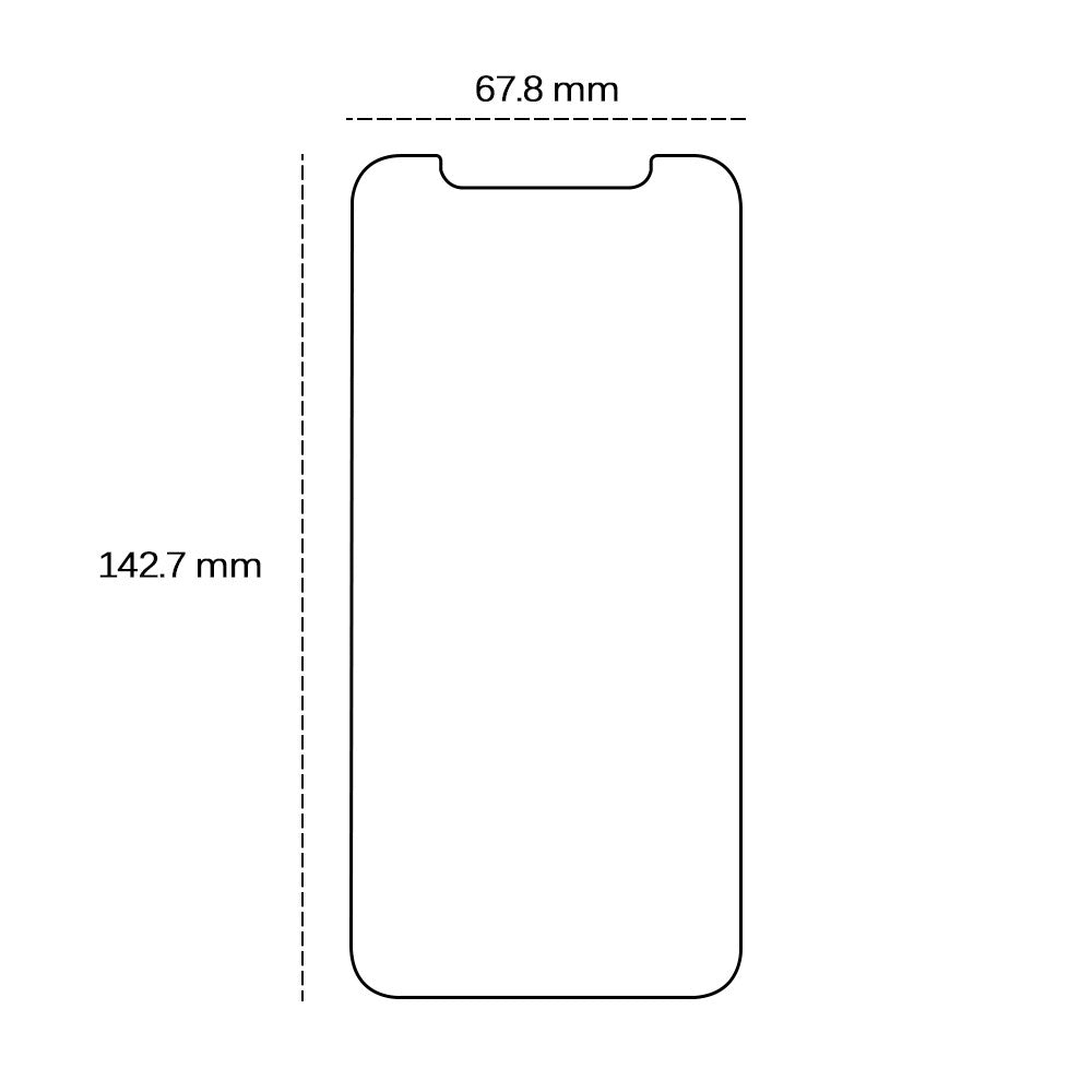 iPhone 17e / 16e / 14 / 13 / 13 Pro TFO Hærdet Beskyttelsesglas - Gennemsigtig