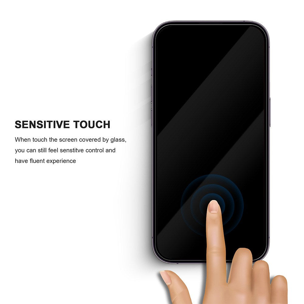 iPhone 16 / 15 TFO 2.5D Premium Beskyttelsesglas - Gennemsigtig