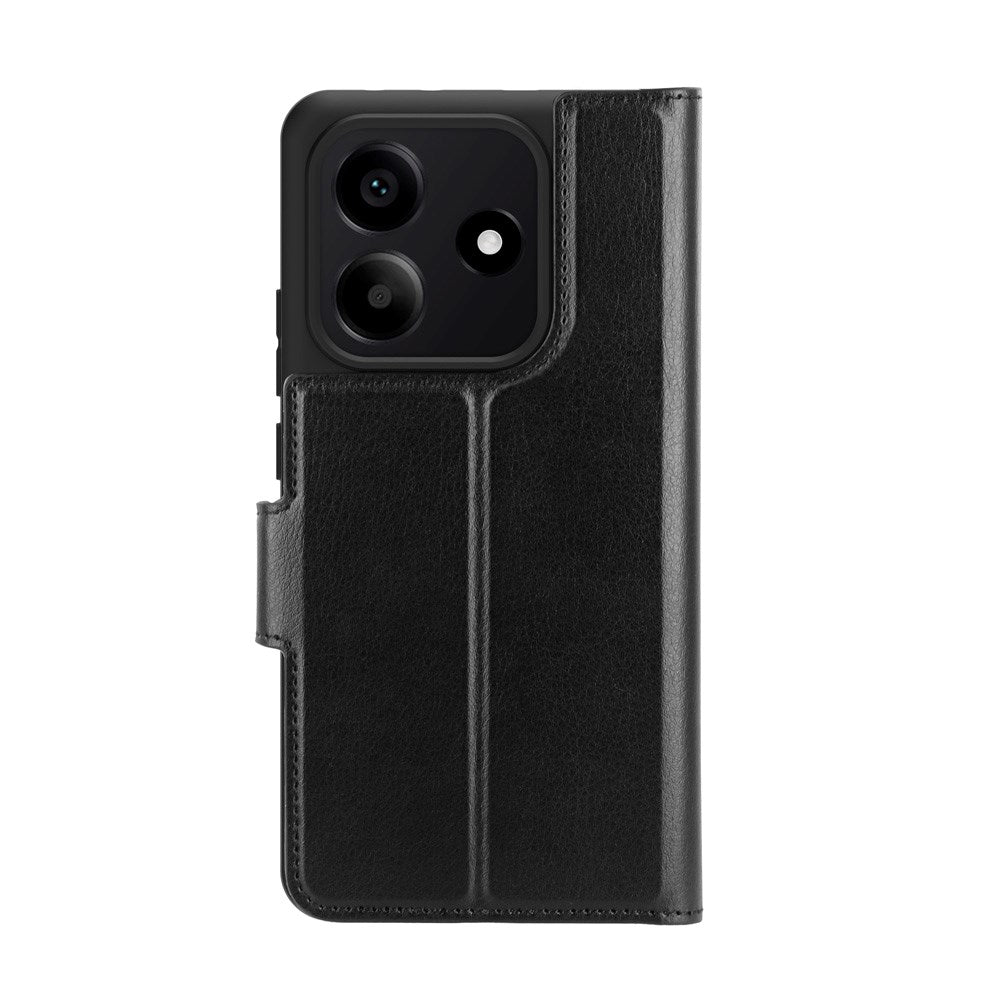 dbramante1928 Xiaomi Redmi Note 14 (5G) Oslo Pro Genanvendt Plastik Flip Cover - Kortholder og Ståfunktion - Sort