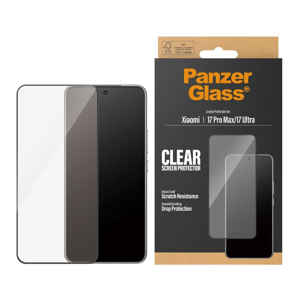 Xiaomi 17 Ultra PanzerGlass Hærdet Beskyttelsesglas - Ultra Wide Fit - Gennemsigtig