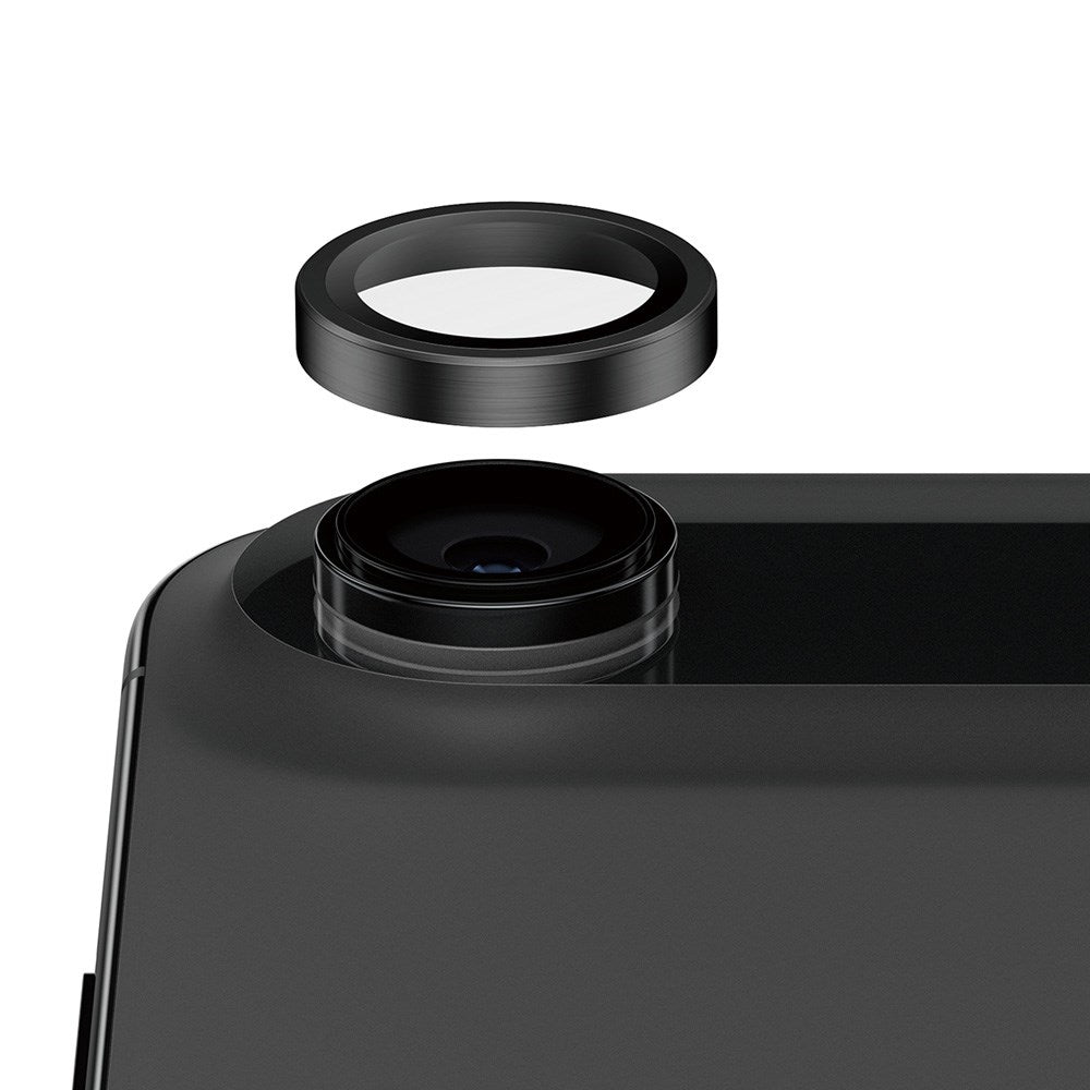 iPhone Air PanzerGlass Ceramic Hoops Kamerabeskyttelsesglas inkl. Installationsramme - Sort