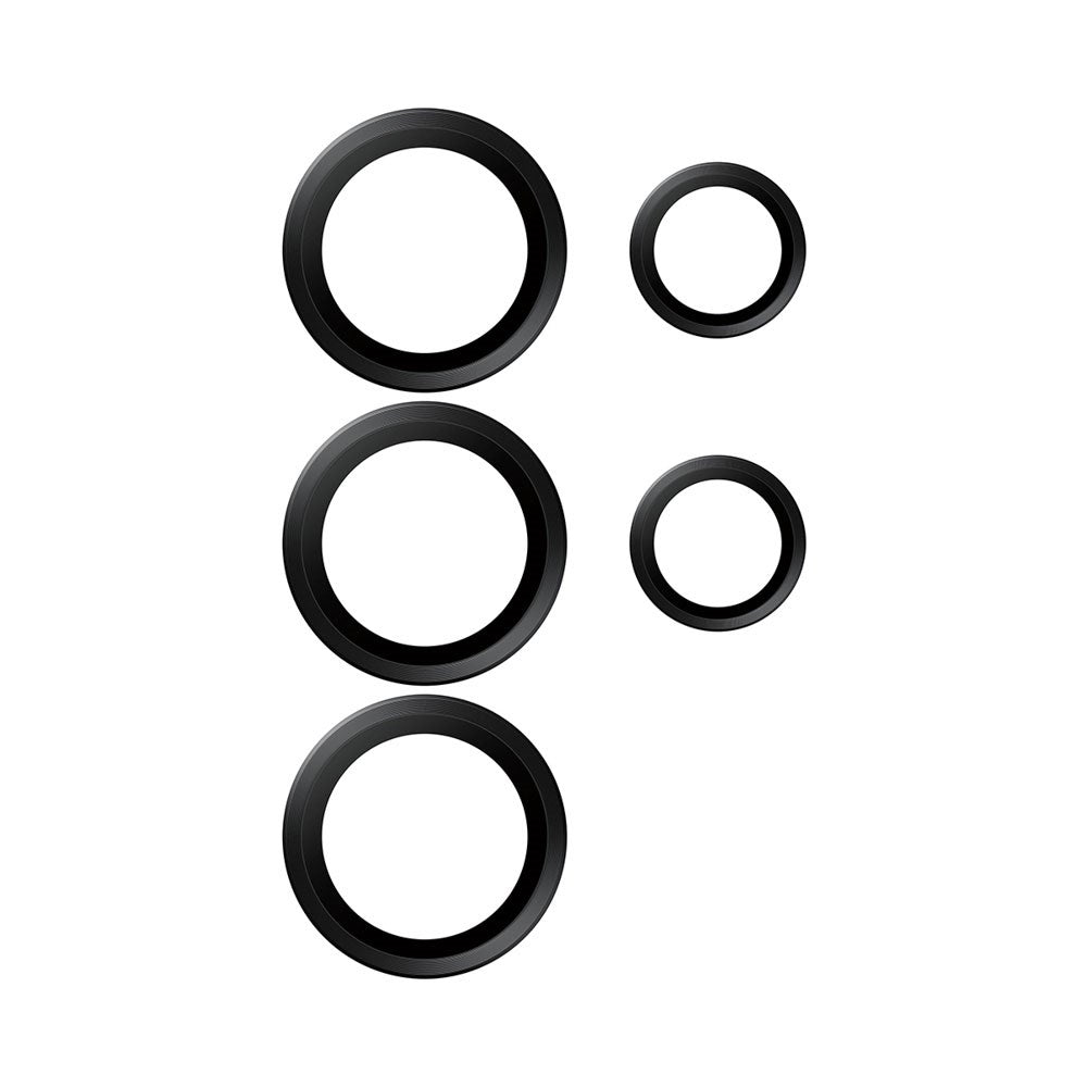 Samsung Galaxy S26 Ultra PanzerGlass Ceramic Hoops Kamerabeskyttelsesglas inkl. Installationsramme - Sort