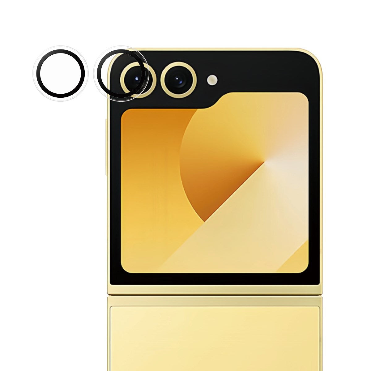 Samsung Galaxy Z Flip7 FE - PanzerGlass - Hoops Kameralinsebeskyttelse - Gennemsigtig