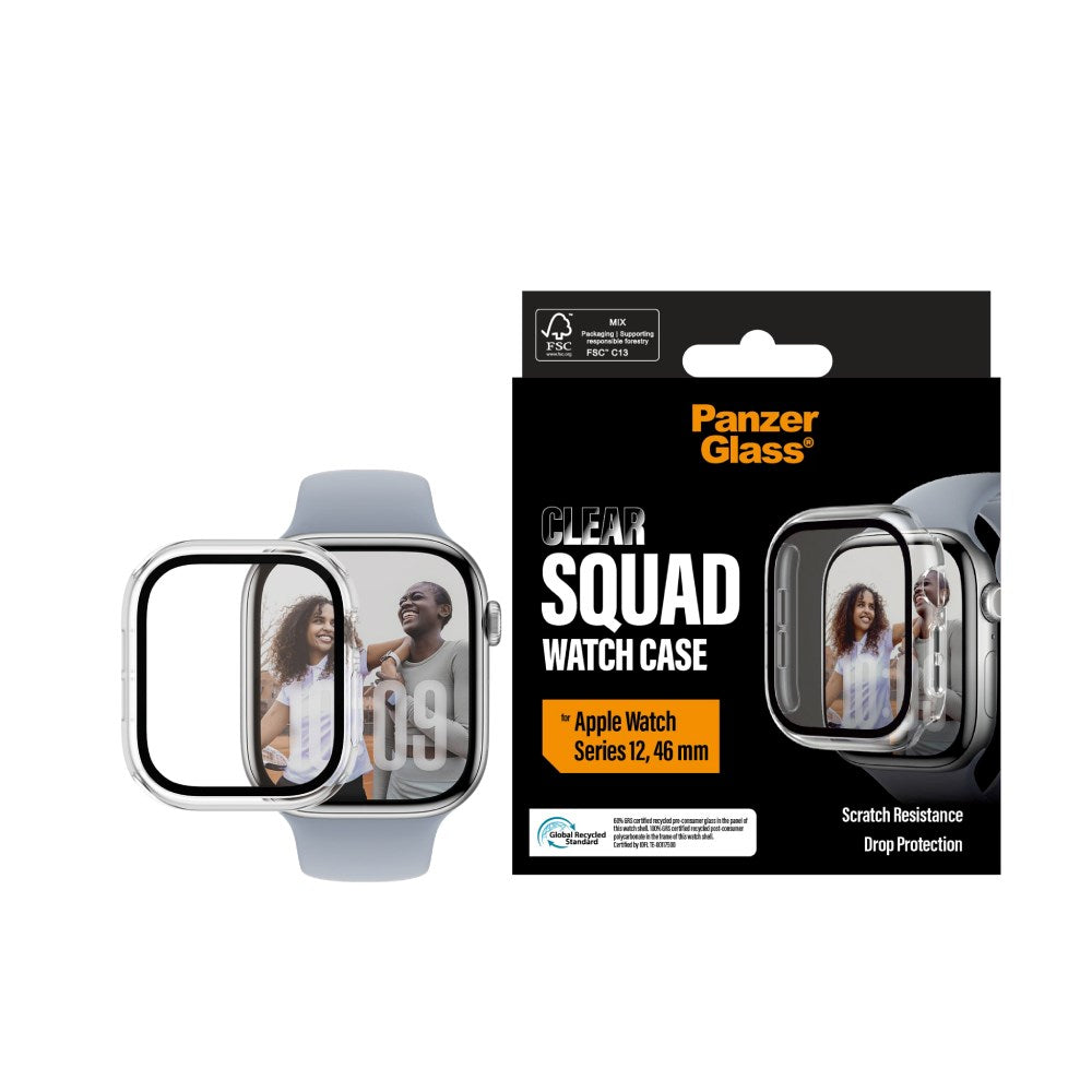 PanzerGlass Apple Watch Series 12 (46mm) Squad Cover - Gennemsigtig
