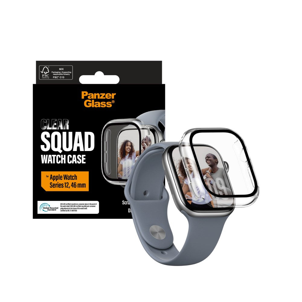 PanzerGlass Apple Watch Series 12 (46mm) Squad Cover - Gennemsigtig