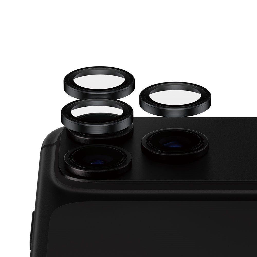 iPhone 18 Pro / Pro Max PanzerGlass Ceramic Hoops Kamerabeskyttelsesglas inkl. Installationsramme - Sort