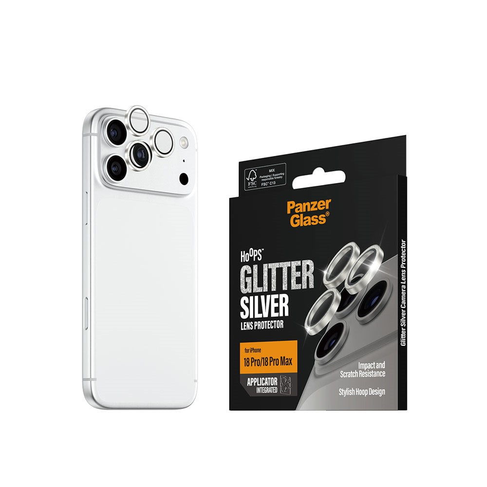 iPhone 18 Pro / Pro Max PanzerGlass Hoops - Beskyttelse til Kamera - Sølv