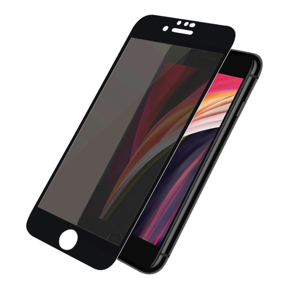 iPhone SE (2022 / 2020) / 8 / 7 / 6 / 6s PanzerGlass Case Friendly Skærmbeskyttelse - Privacy - Sort