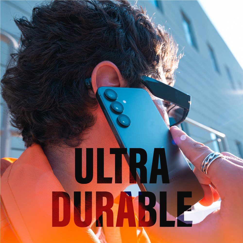 Samsung Galaxy S25 PanzerGlass Hoops - Beskyttelse til Kamera - Gennemsigtig / Sort