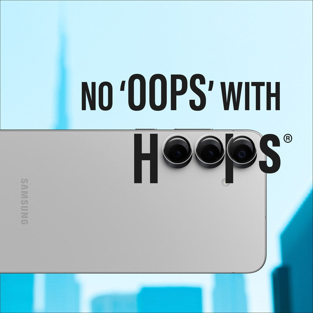 Samsung Galaxy S25 PanzerGlass Hoops - Beskyttelse til Kamera - Gennemsigtig