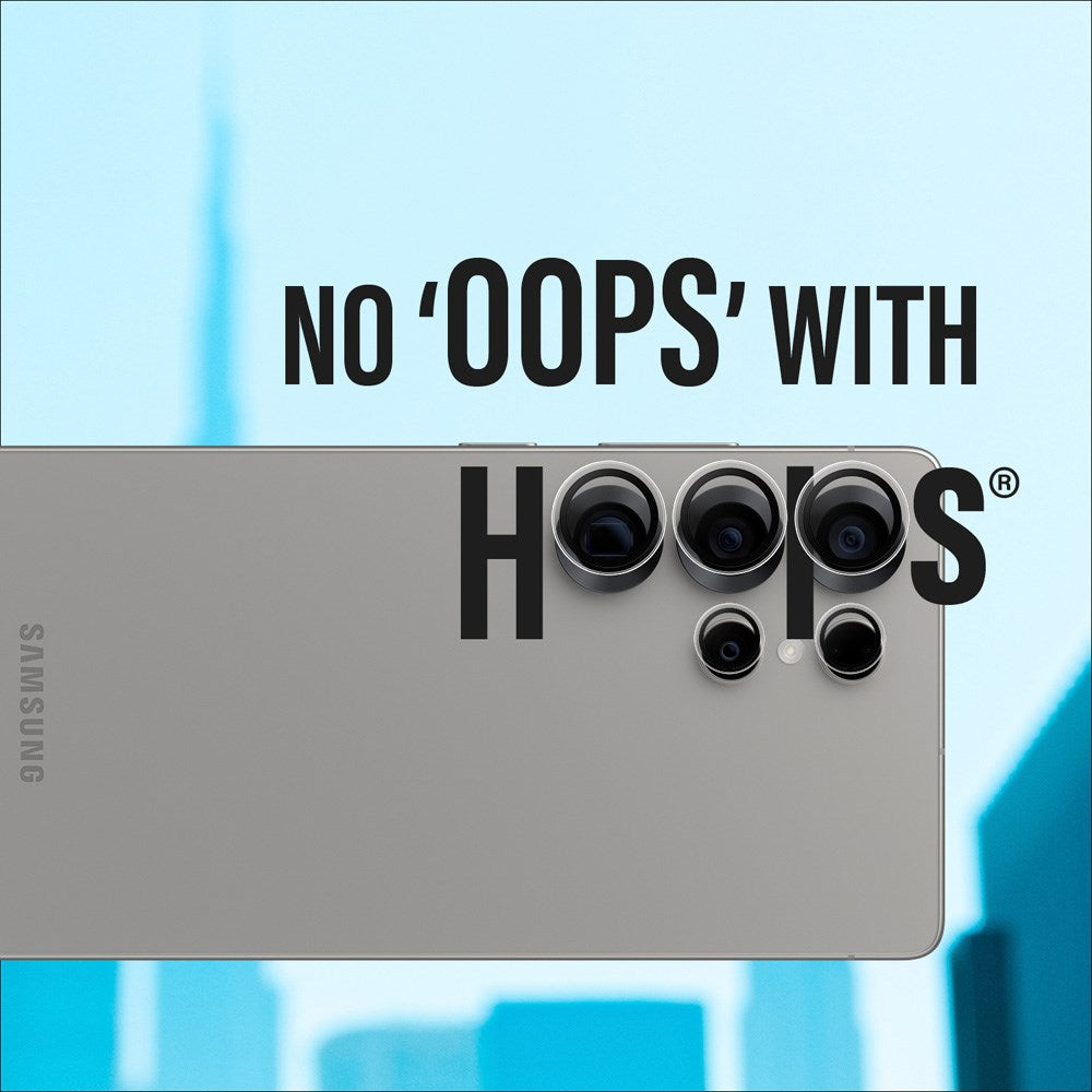 Samsung Galaxy S25 Ultra PanzerGlass Hoops - Beskyttelse til Kamera - Gennemsigtig