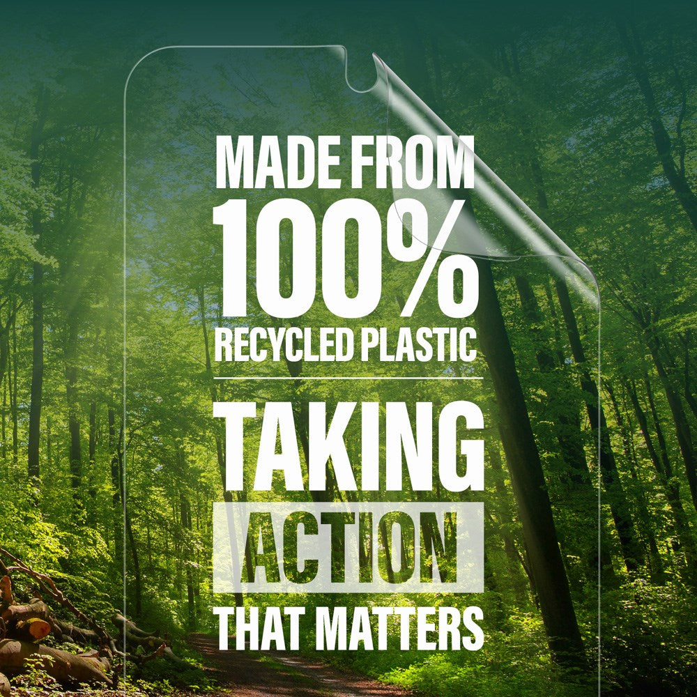 Samsung Galaxy S25 PanzerGlass Eco Matrix Beskyttelsesglas - Ultra Wide Fit - Alignerkit - Platinum Strength - Gennemsigtig