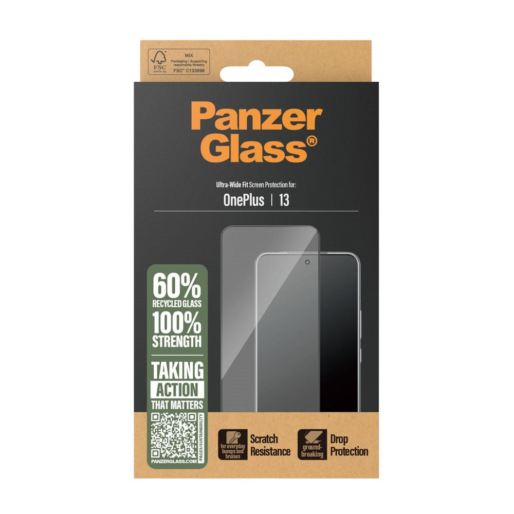 PanzerGlass® Skærmbeskytter til OnePlus 13 - Ultra-Wide Beskyttelse - Gennemsigtig