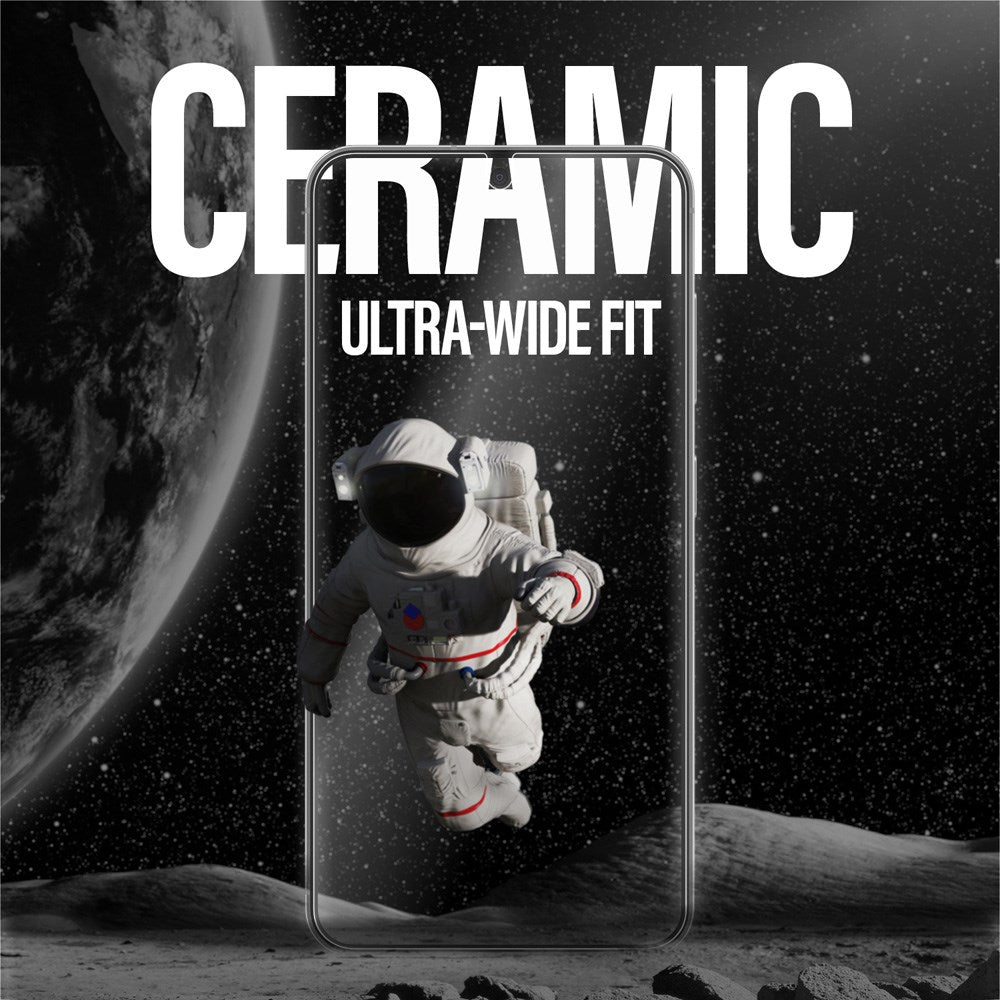 Samsung Galaxy S25 - PanzerGlass Ultra-Wide Fit Ceramic Skærmbeskyttelsesglas - Gennemsigtig