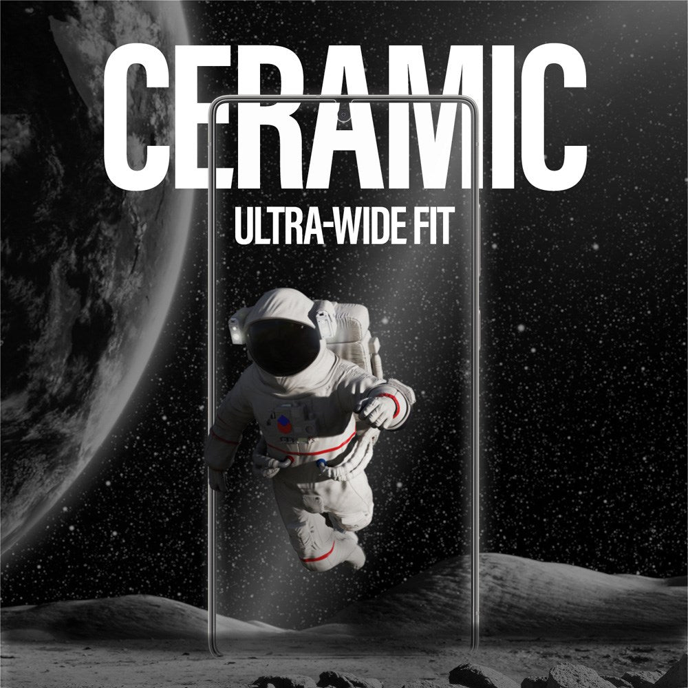 Samsung Galaxy S25 Ultra - PanzerGlass Ultra-Wide Fit Ceramic Skærmbeskyttelsesglas - Gennemsigtig