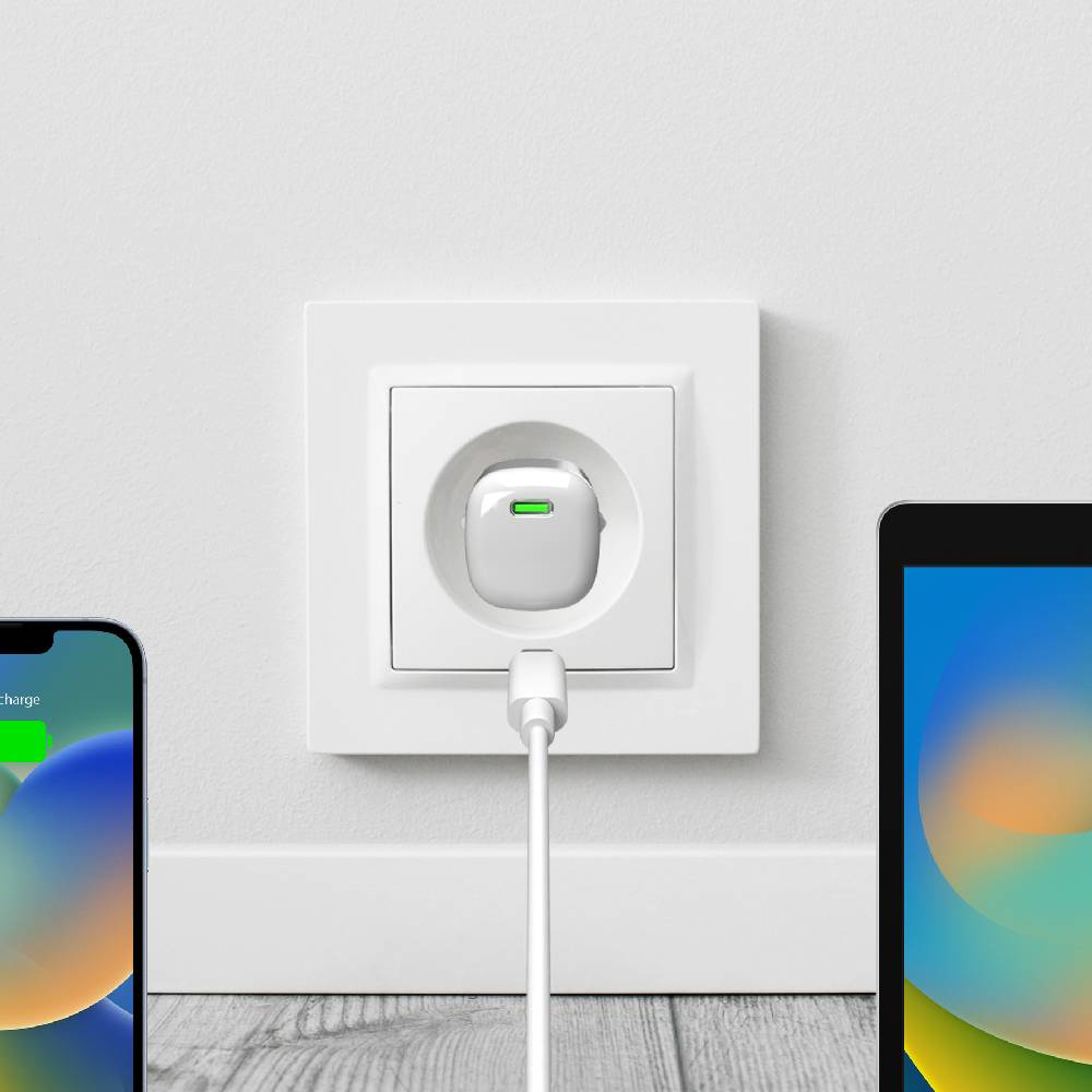 Puro Vægoplader GaN 20W med USB-C Port - Sort