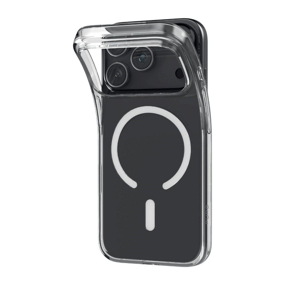 iPhone 18 Pro PURO 0.3 MAG Genbrugsplast Bagside Cover - MagSafe Kompatibel - Gennemsigtig