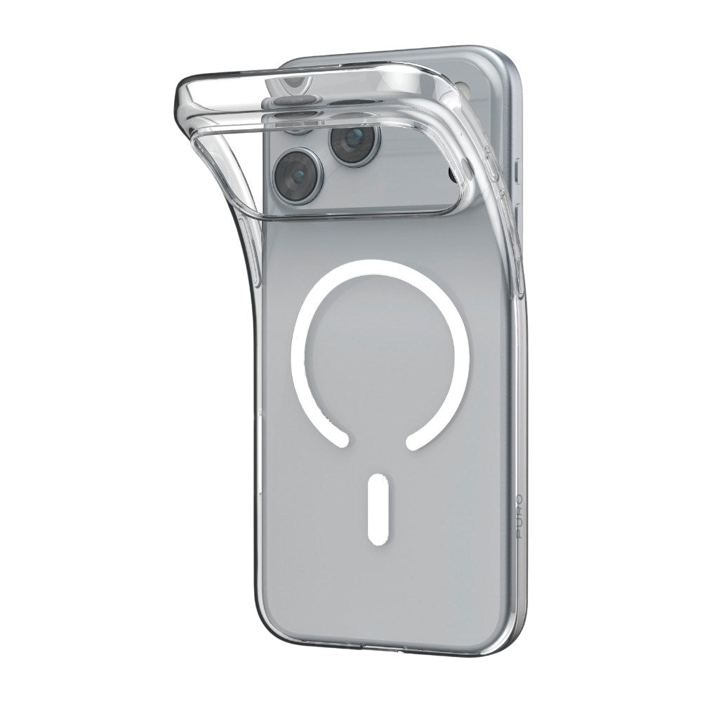 iPhone 18 Pro Max PURO 0.3 MAG Genbrugsplast Bagside Cover - MagSafe Kompatibel - Gennemsigtig