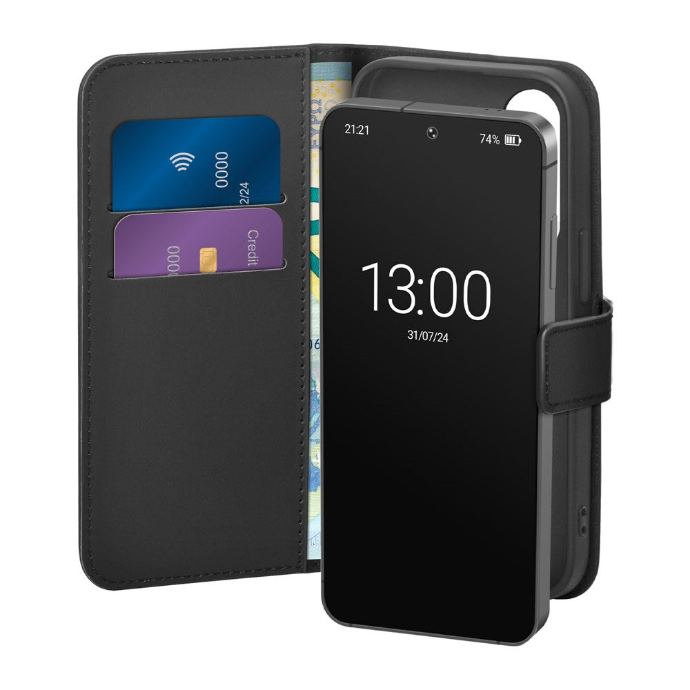 PURO Samsung Galaxy S26+ (Plus) Eco-Leather Flip Cover m. Pung & Stander - Sort