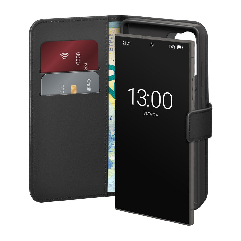 PURO Samsung Galaxy S26 Ultra Eco-Leather Flip Cover m. Pung & Stander - Sort