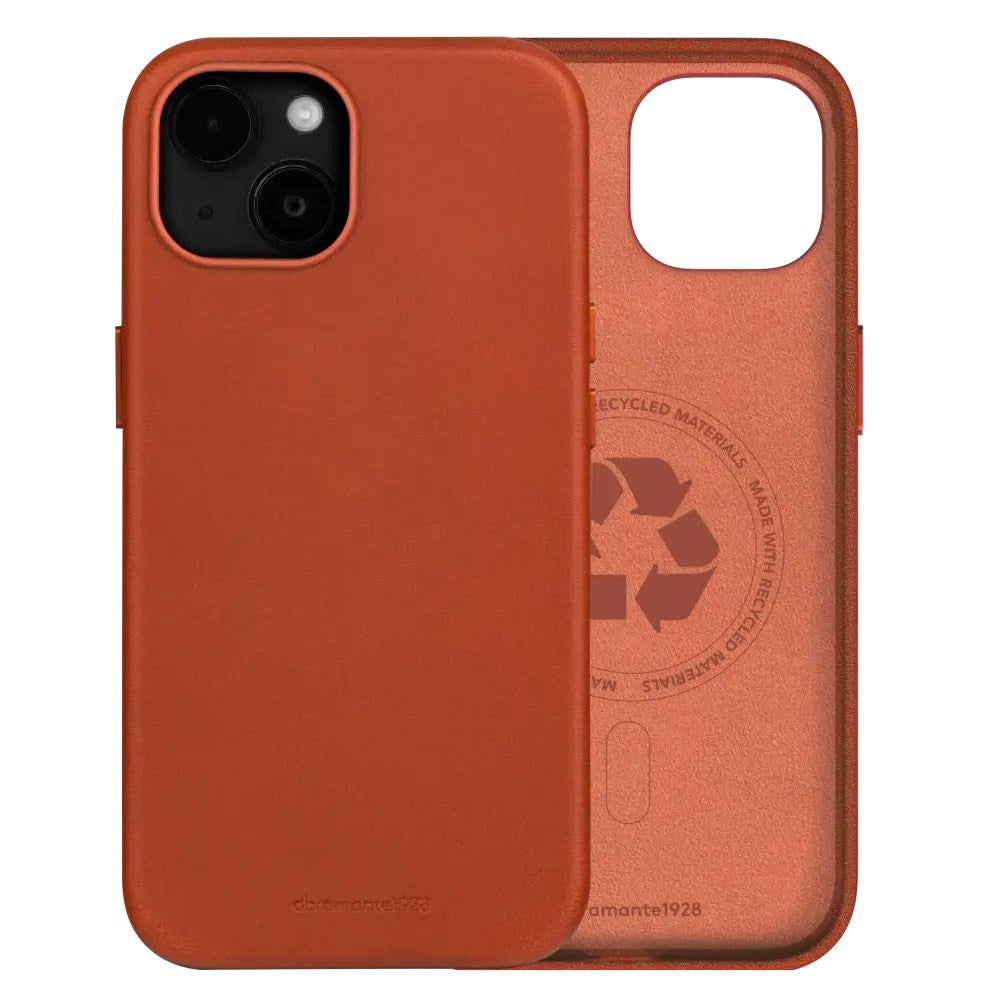 iPhone 17e / 16e / 15 / 14 / 13 dbramante1928 Roskilde Cover - 100% Ægte Læder - MagSafe Kompatibel - Tan