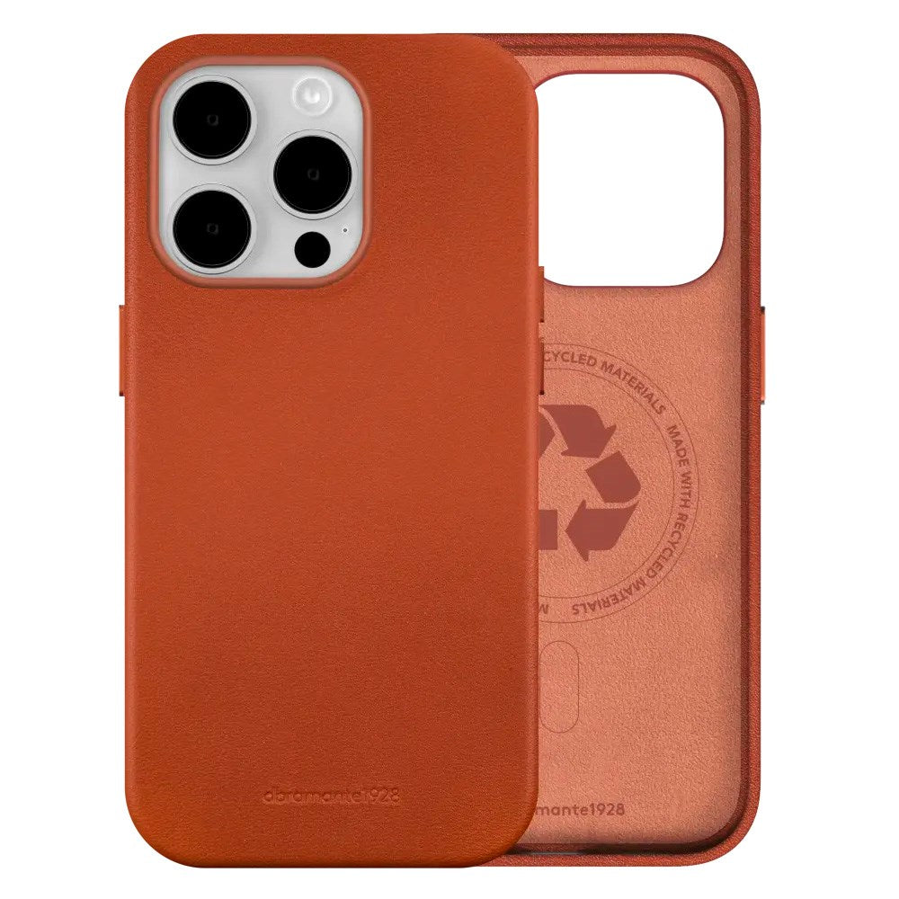 iPhone 15 Pro dbramante1928 Roskilde Cover - 100% Ægte Læder - MagSafe Kompatibel - Tan