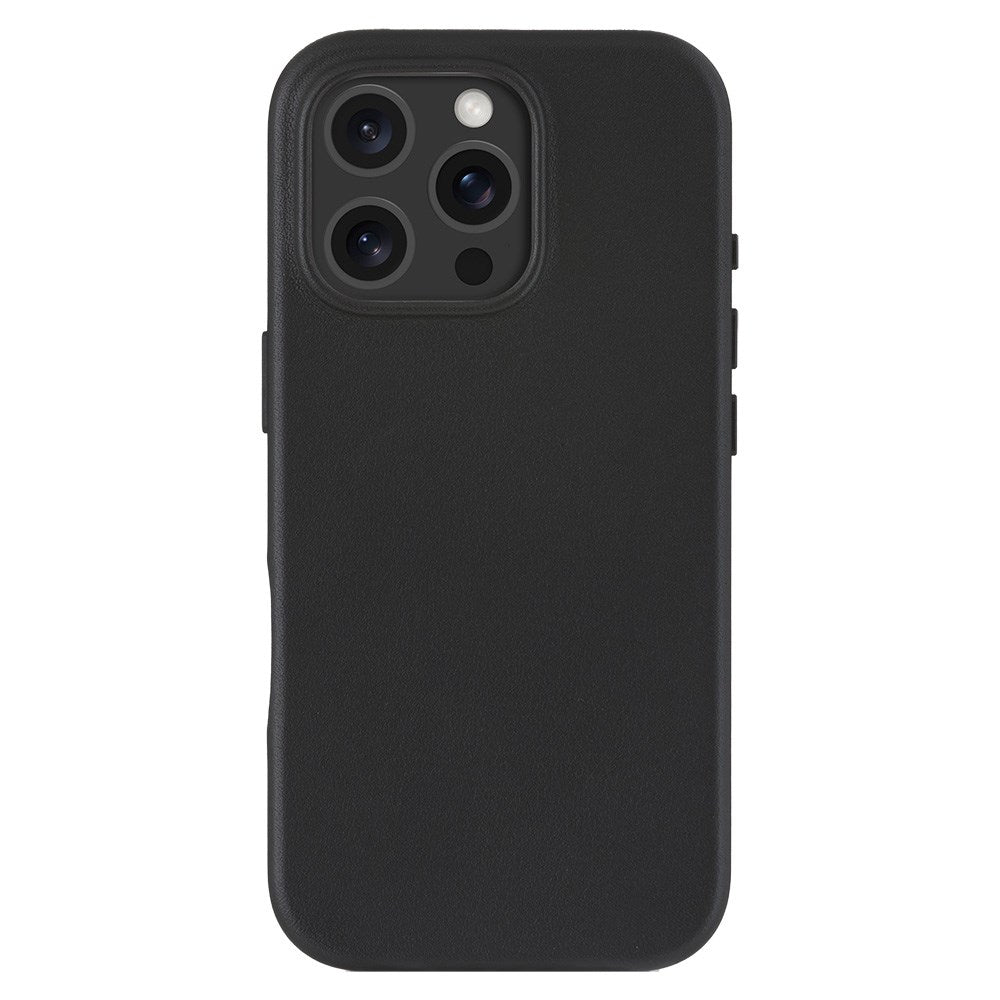 Dbramante1928 iPhone 16 Pro Roskilde Case - 100% Ægte Læder - MagSafe Kompatibel - Sort