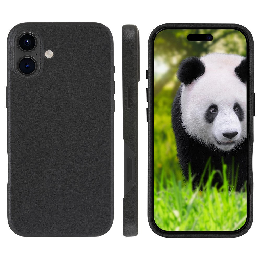 Dbramante1928 iPhone 16 Plus Roskilde Case - 100% Ægte Læder - MagSafe Kompatibel - Sort