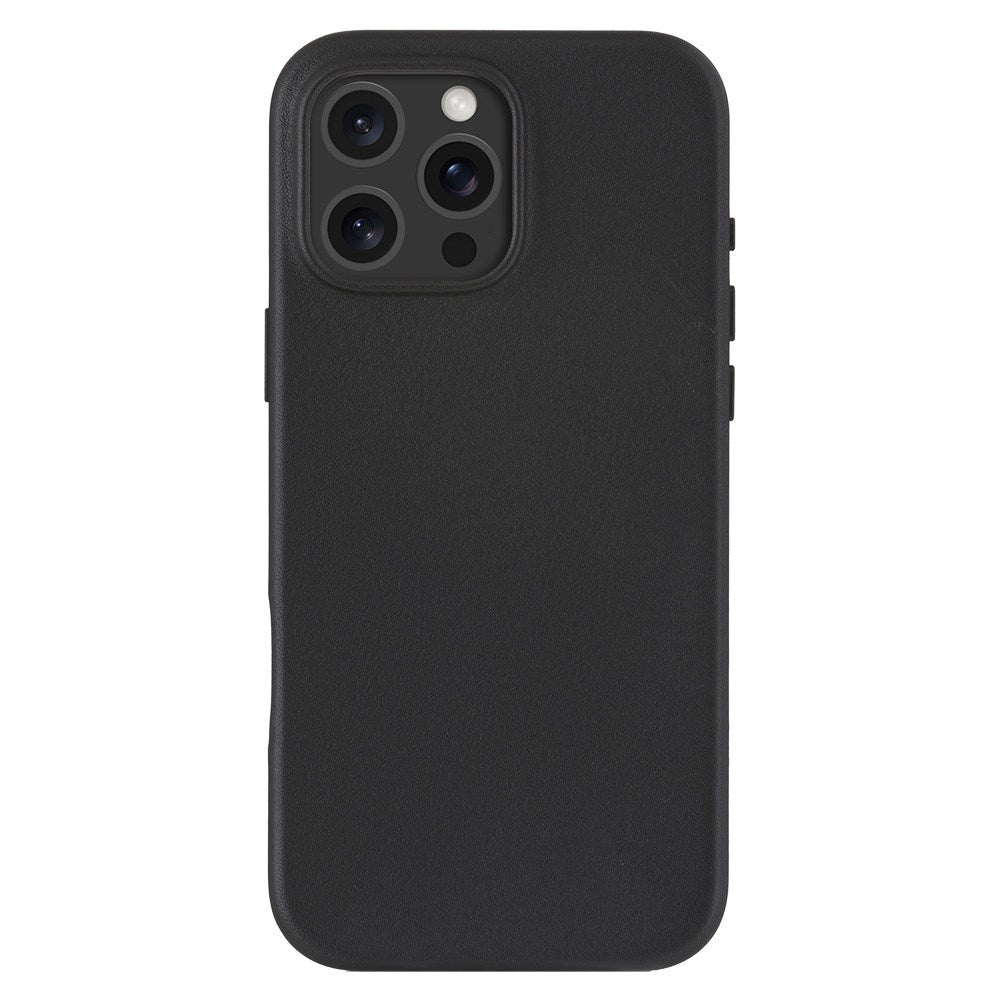 Dbramante1928 iPhone 16 Pro Max Roskilde Case - 100% Ægte Læder - MagSafe Kompatibel - Sort