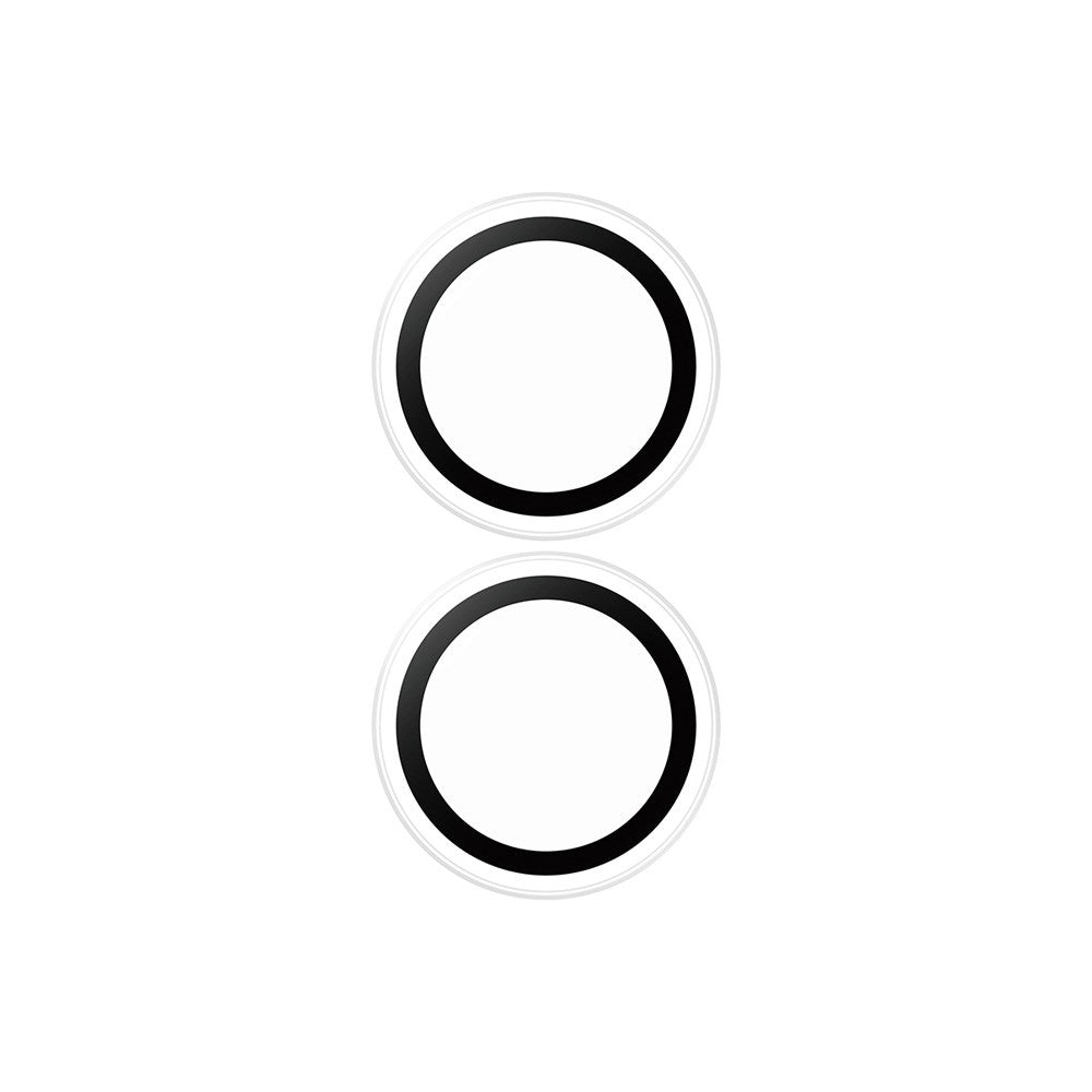 iPhone 17 / 16 / 16 Plus Safe by PanzerGlass Kameralinsebeskyttelse - Hærdet Glas - Gennemsigtig / Sort