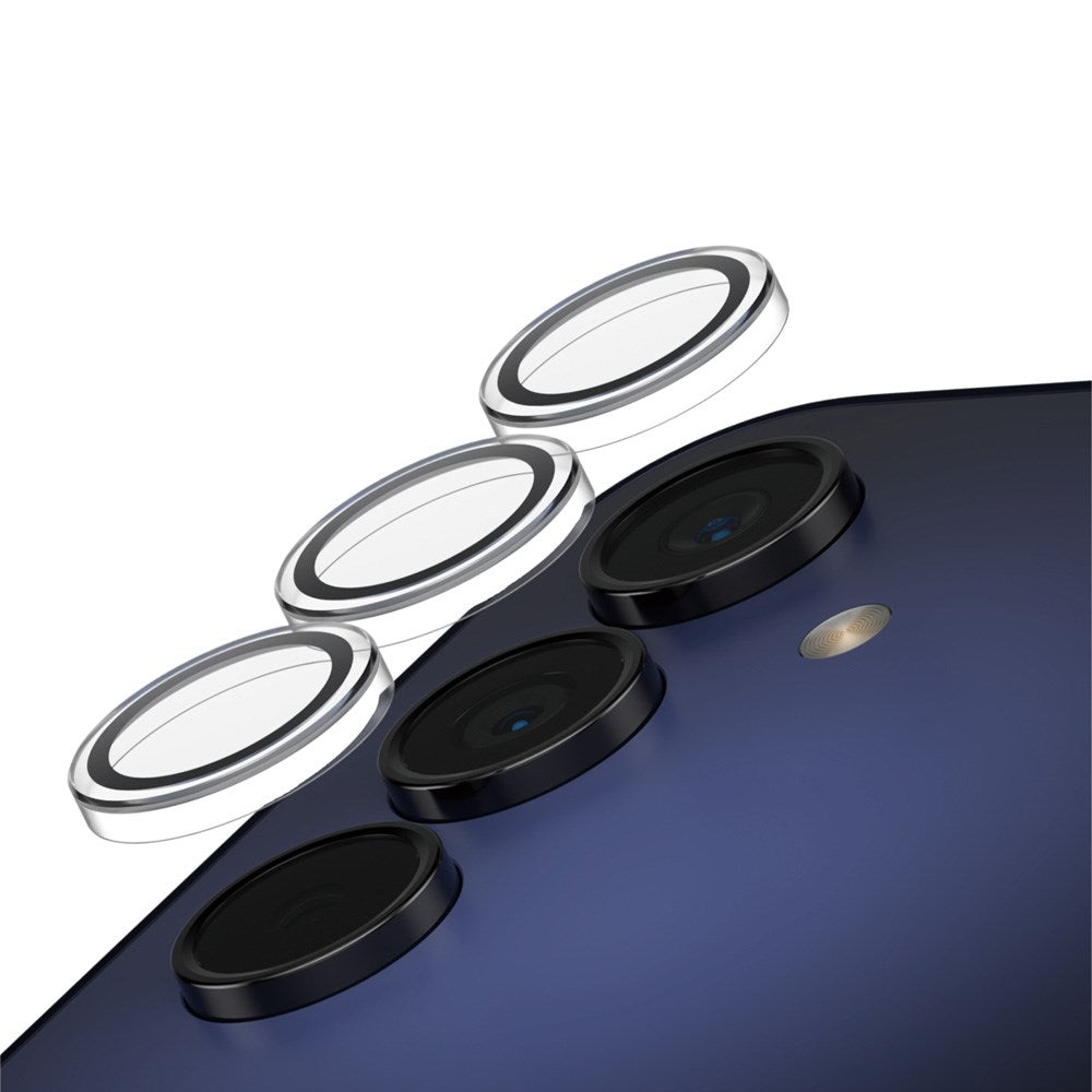 PanzerGlass™ SAFE Linsebeskyttelse til Samsung Galaxy A16 – Maksimal Kamerasikring - Sølv/Gennemsigtig