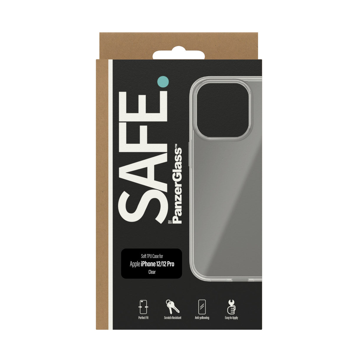 iPhone 12 / 12 Pro Safe By PanzerGlass® TPU Case - Gennemsigtig