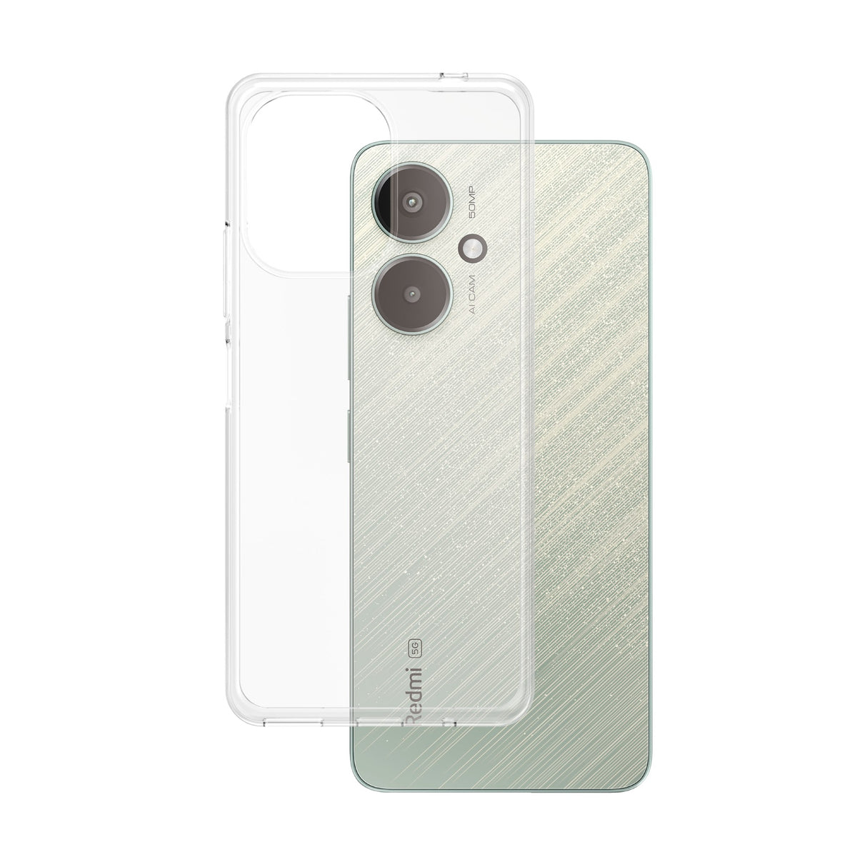 Xiaomi Redmi 13C (4G / 5G) Safe By PanzerGlass® Fleksibelt Plastik Cover - Gennemsigtig