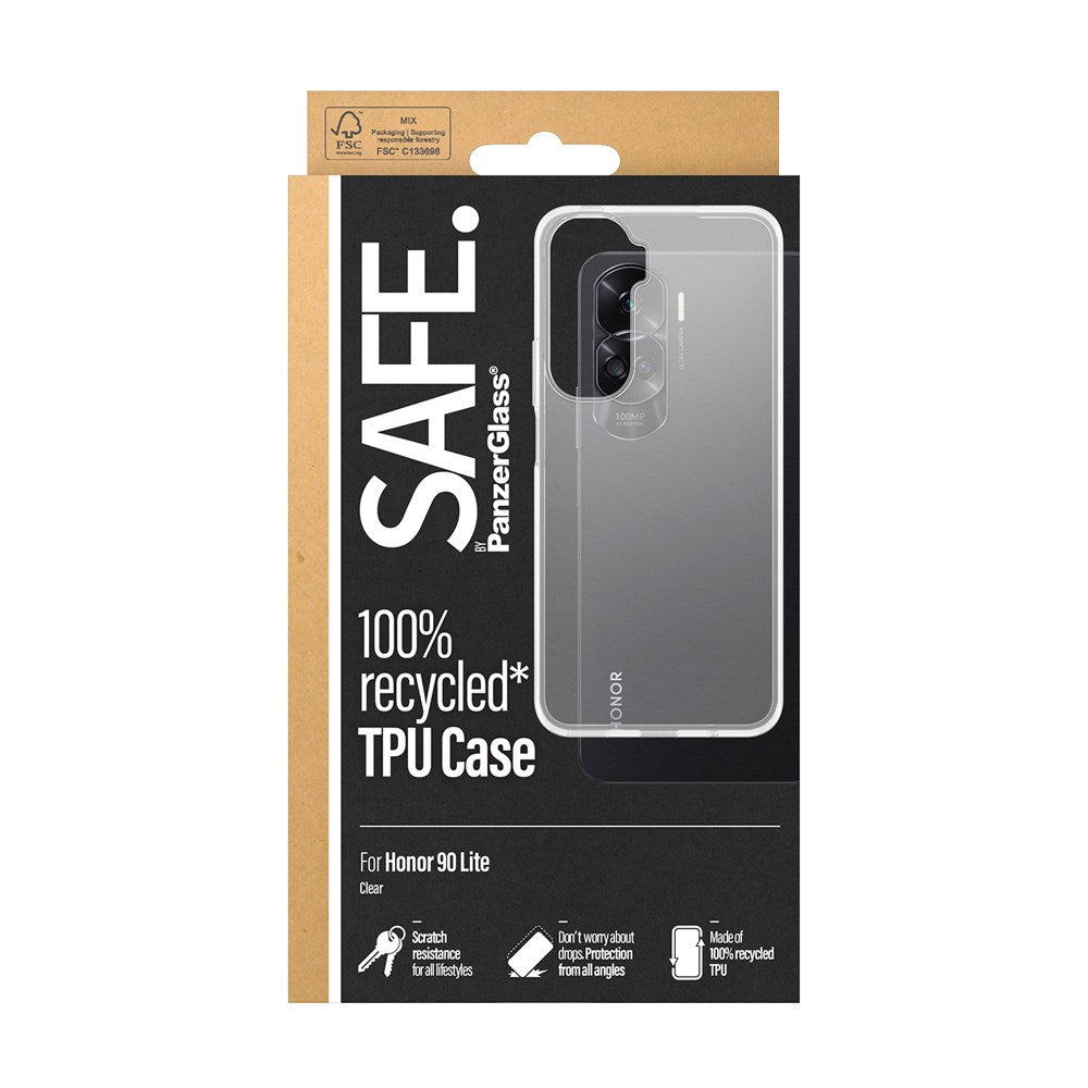 Honor 90 Lite Safe By PanzerGlass® Fleksibelt Plastik Cover - Gennemsigtig