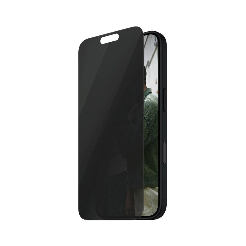 iPhone 15/16 - SAFE by PanzerGlass - Ultra-Wide Fit Skærmbeskyttelsesglas - Privacy Funktion - Gennemsigtig