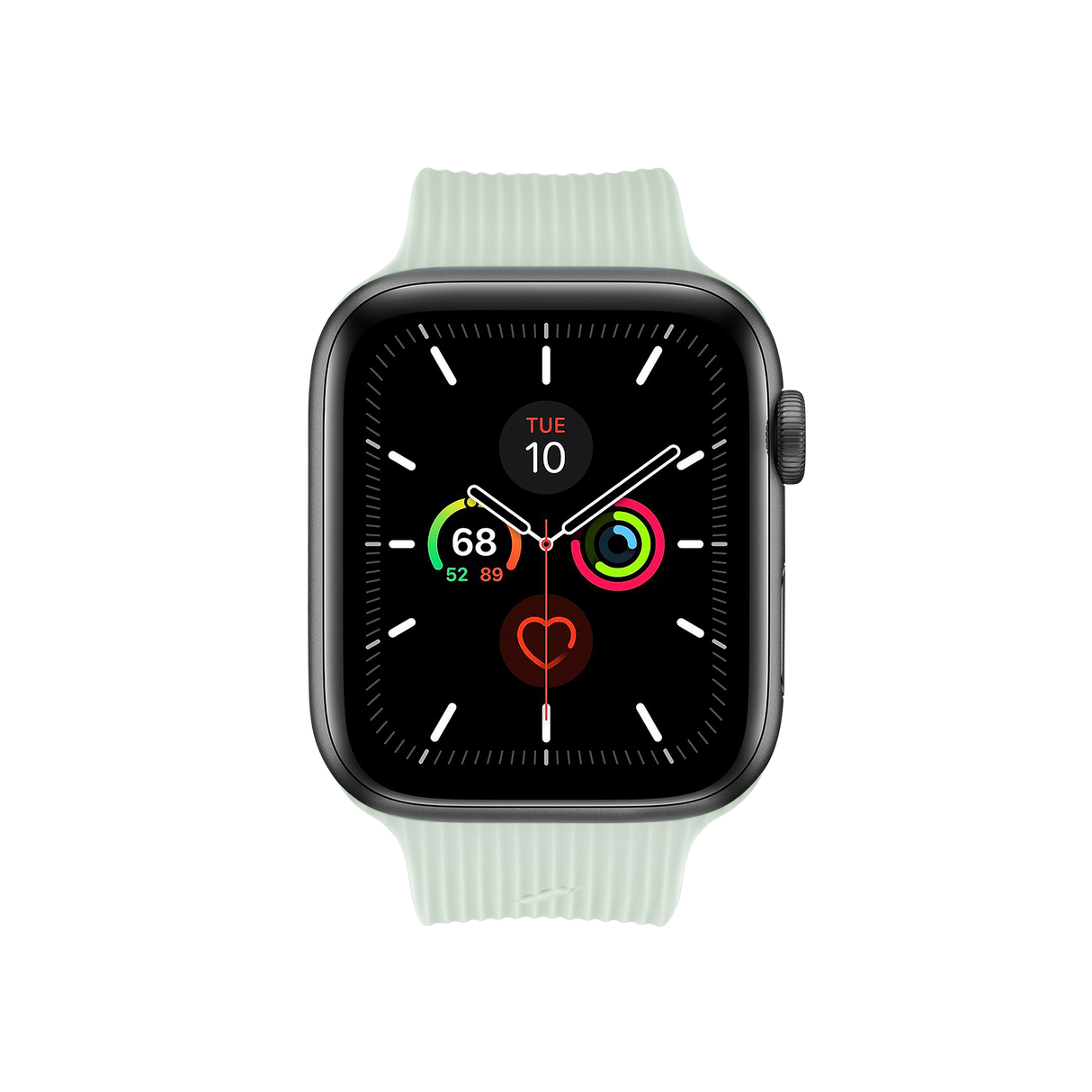 Apple Watch (42/44/SE/45/46/49mm) Native Union Curve Strap Silikone Smartwatch Rem - Grøn