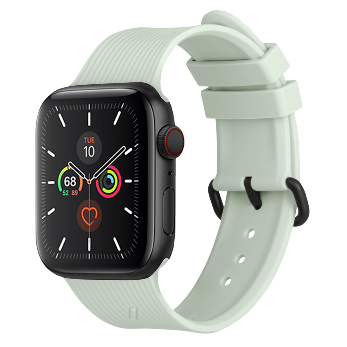 Apple Watch (42/44/SE/45/46/49mm) Native Union Curve Strap Silikone Smartwatch Rem - Grøn