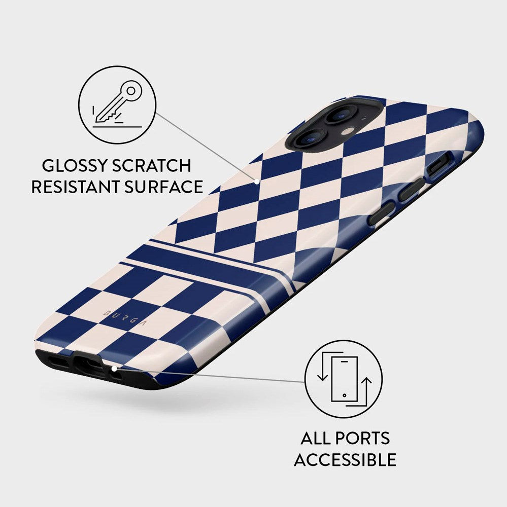 Burga iPhone 12 / 12 Pro Tough Fashion Cover - Check & Mate