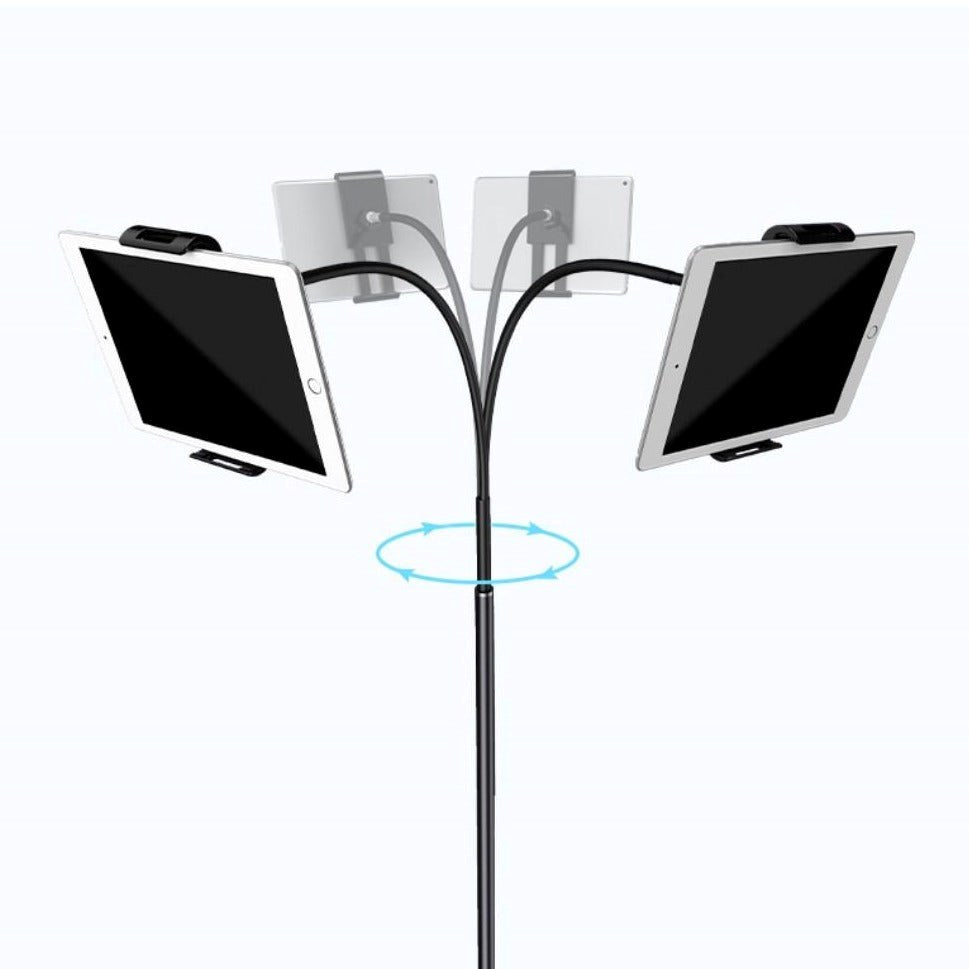 Tablet Gulvstander 360° Fleksibel - Sort