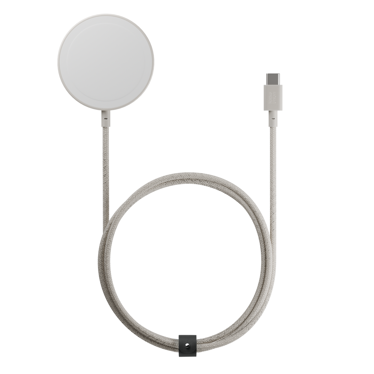 Magnetisk Trådløs Oplader m. Ståfunktion - Native Union Snapstand - Qi2 - Beige