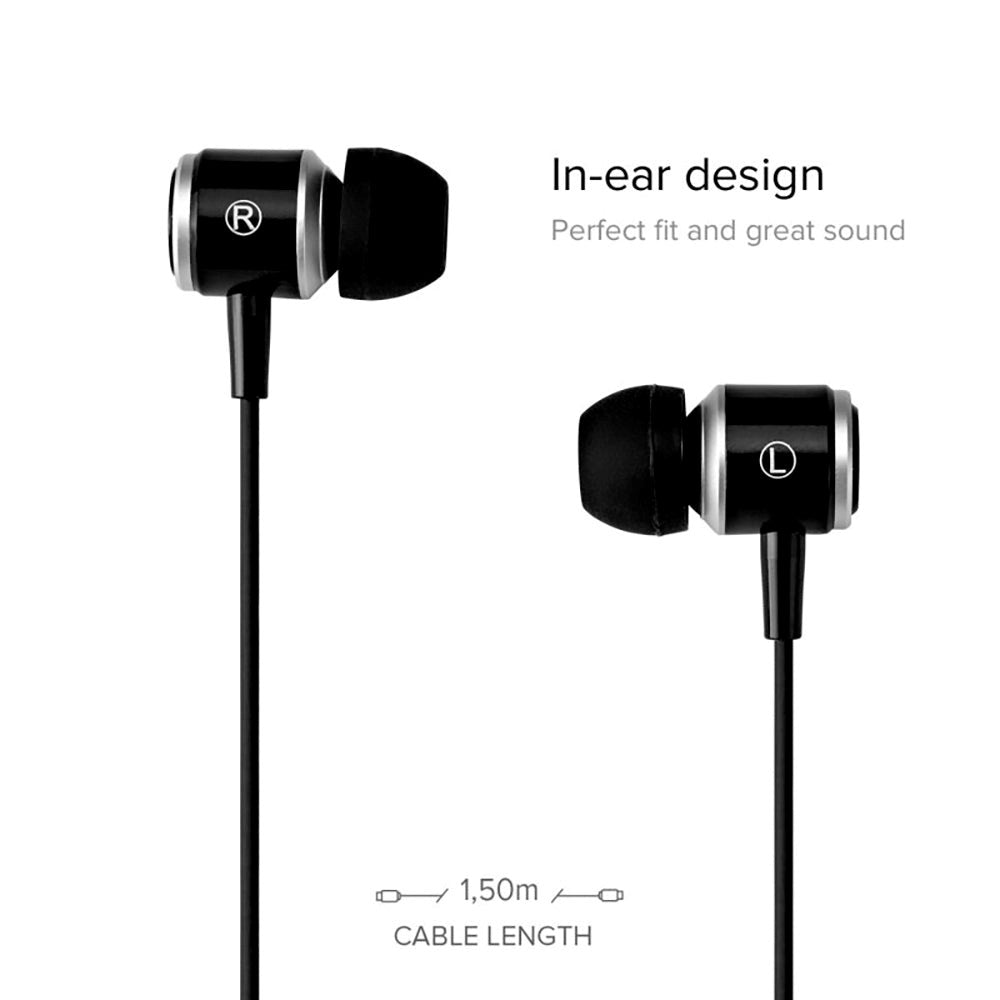 SBS Studio Mix 100c Høretelefon In-Ear m. USB-C & Mikrofon - Sort