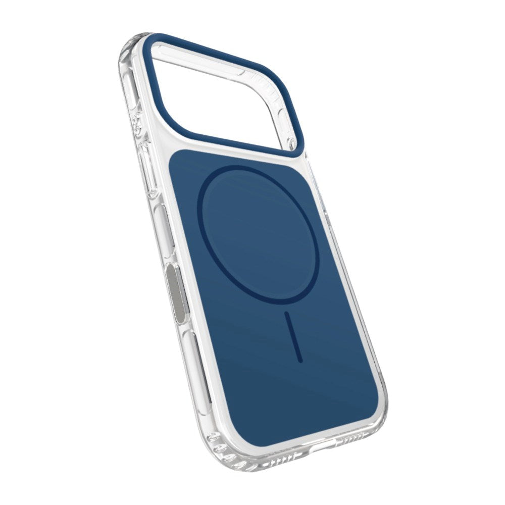 SBS iPhone 18 Pro Block Mag Bagsidecover- MagSafe Kompatibel - Blå / Gennemsigtig