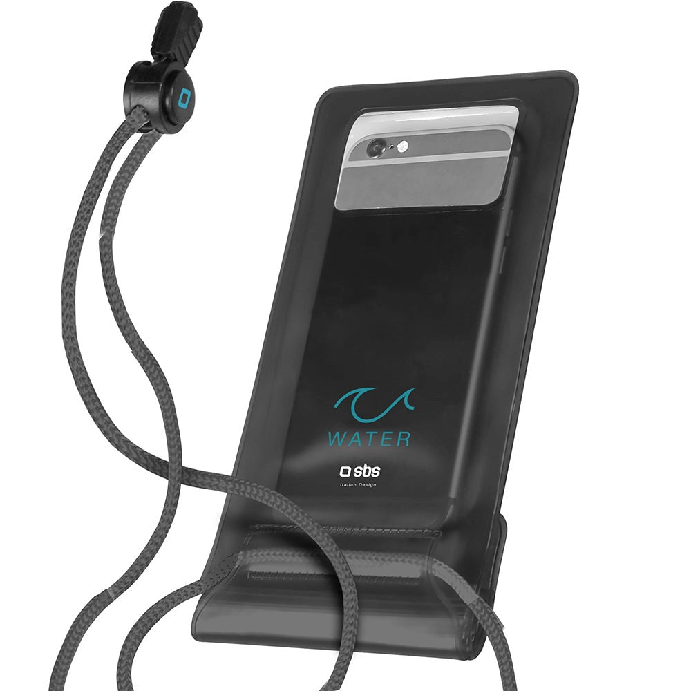 SBS Universal Vandafvisende Etui - (Maks. Mobil: 161 x 78 mm) - Sort / Gennemsigtig