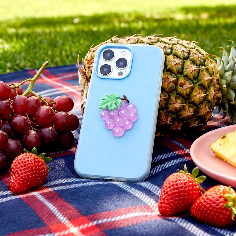 iPhone 16 TFO 3D Frugt Case - Vindruer