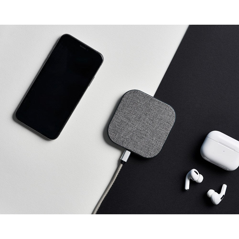 Upström Hämp Trådløs Oplader 10W - Grå